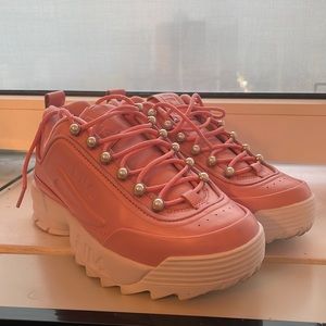 Fila Disruptor Zero Pearl in Pink size 7.5